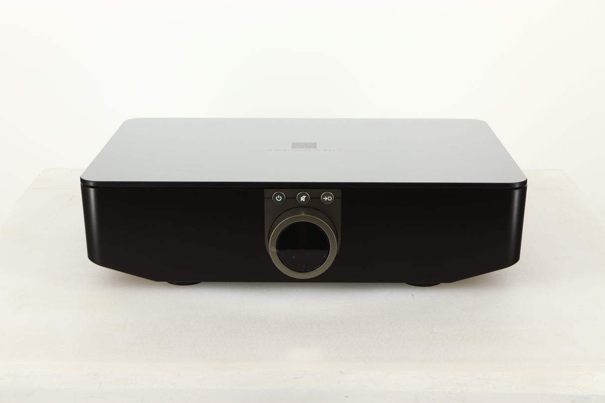 Front view of a used Dali Hub in Black finish
