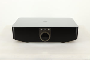 Front view of a used Dali Hub in Black finish