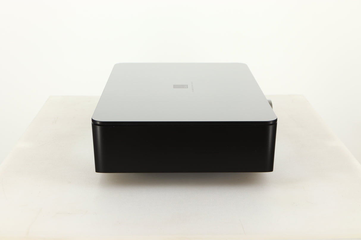 Side view of a used Dali Hub in Black finish
