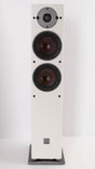 Front view of a used Dali Oberon 5 Floorstanding Speaker in a Light Oak finish