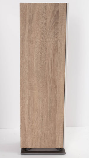 Left side of a used Dali Oberon 5 Floorstanding Speaker in a Light Oak finish