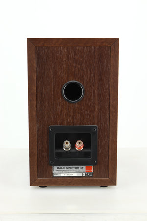 Rear view of a used Dali Spektor 2 Standmount Speaker in Walnut