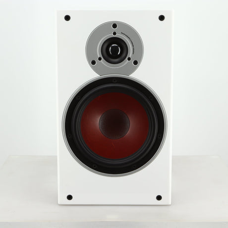 Front view of a used Dali Zensor 3 Standmount Speaker in a satin white finish