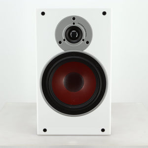 Front view of a used Dali Zensor 3 Standmount Speaker in a satin white finish