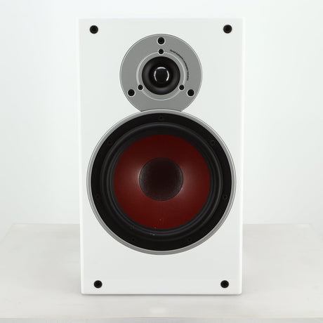 Front view of a used Dali Zensor 3 Standmount Speaker in a satin white finish