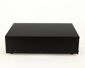 Left side view of a used Deco Audio Curve MM Phonostage in a black finish