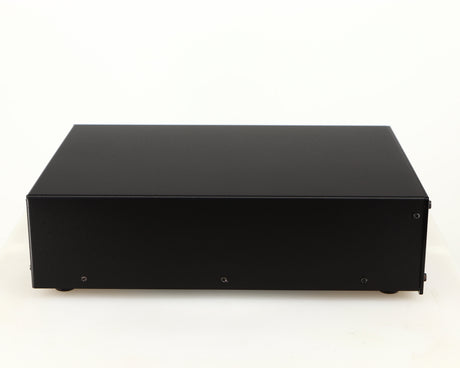 Left side view of a used Deco Audio Curve MM Phonostage in a black finish