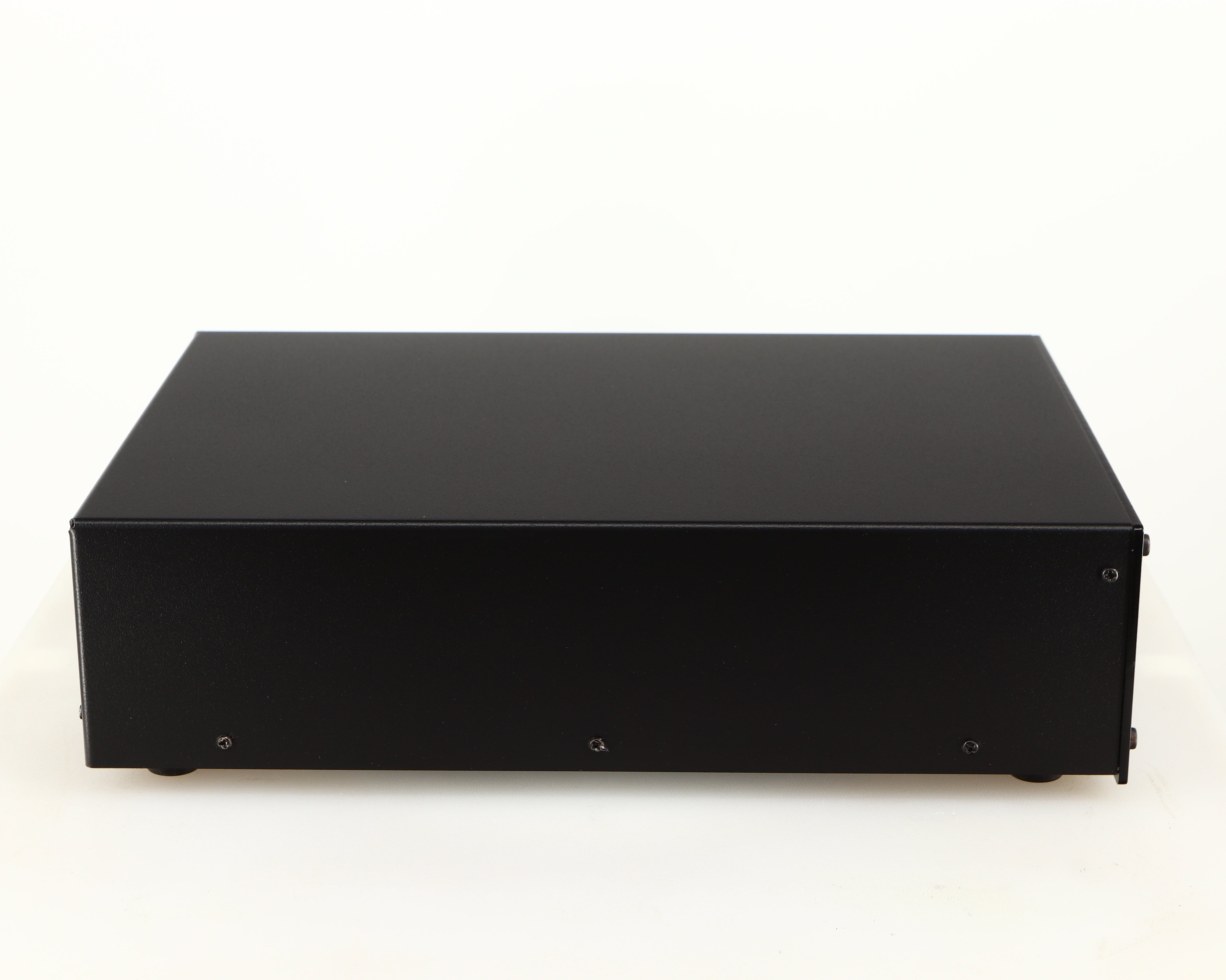 Left side view of a used Deco Audio Curve MM Phonostage in a black finish