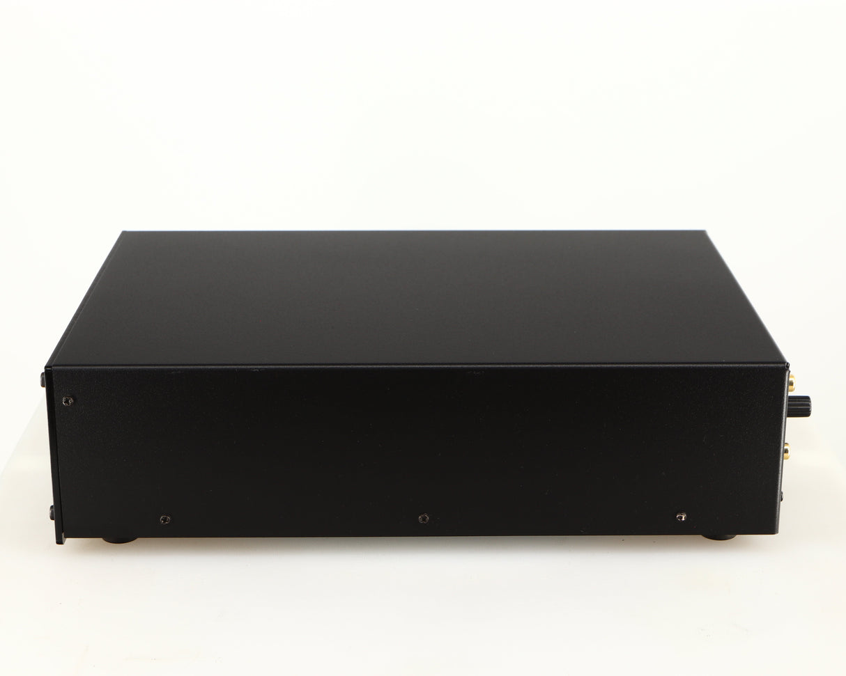 Right side view of a used Deco Audio Curve MM Phonostage in a black finish