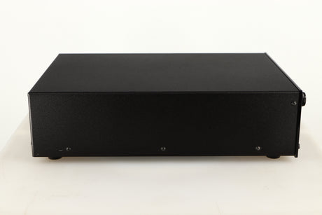 Left side view of a used Deco Audio Transfer DAC in a black finish