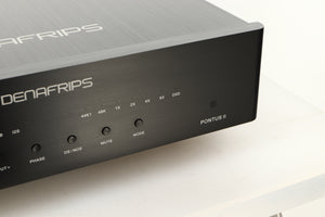 Close up view of a used Denafrips Pontus II R2R DAC in Black finish 