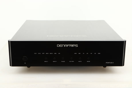 Front view of a used Denafrips Pontus II R2R DAC in Black finish 