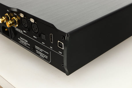 Rear right corner view of a used Denafrips Pontus II R2R DAC in Black finish 