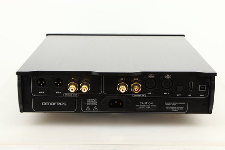 Rear view of a used Denafrips Pontus II R2R DAC in Black finish 