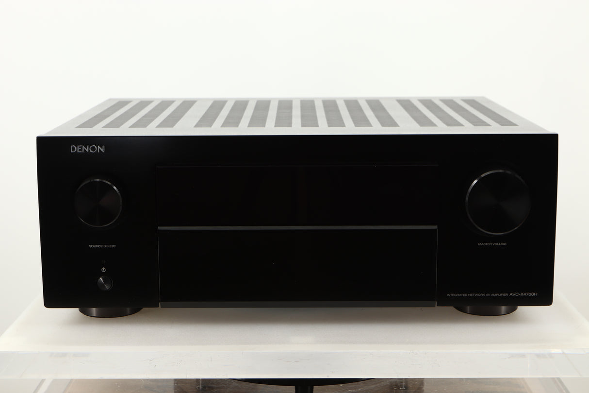 Front view of a used Denon AVR-4700 AV Amplifier in Black finish