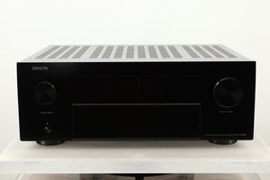 Front view of a used Denon AVR-4700 AV Amplifier in Black finish