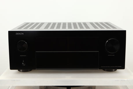 Front view of a used Denon AVR-4700 AV Amplifier in Black finish