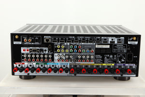 Rear view of a used Denon AVR-4700 AV Amplifier in Black finish