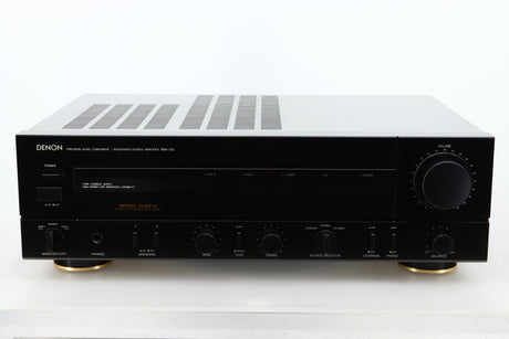 Front view of a used Denon PMA-720 Integrated Amplifier in Black finish 