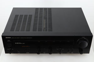 Top view of a used Denon PMA-720 Integrated Amplifier in Black finish 