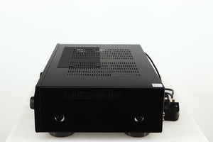 Right side view of a used Denon PMA600 Integrated Amplifier in a black finish