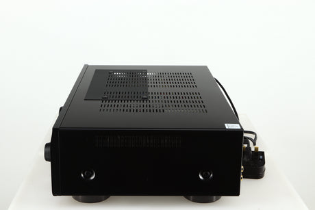 Right side view of a used Denon PMA600 Integrated Amplifier in a black finish