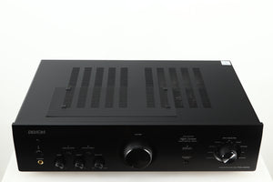 Top view of a used Denon PMA600 Integrated Amplifier in a black finish