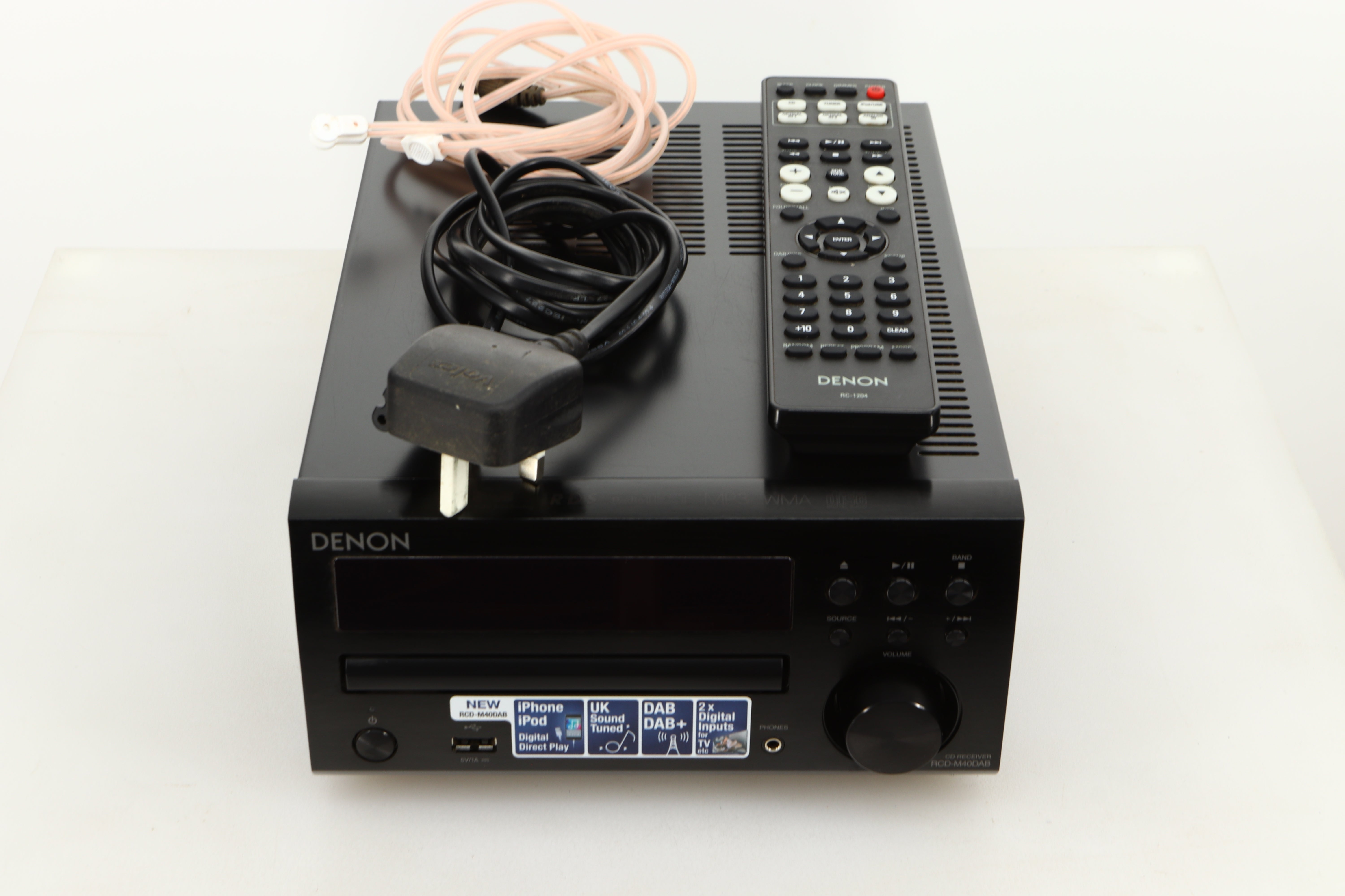 Denon RCD-M40DAB Mini System - Black / SC-M37 Speakers