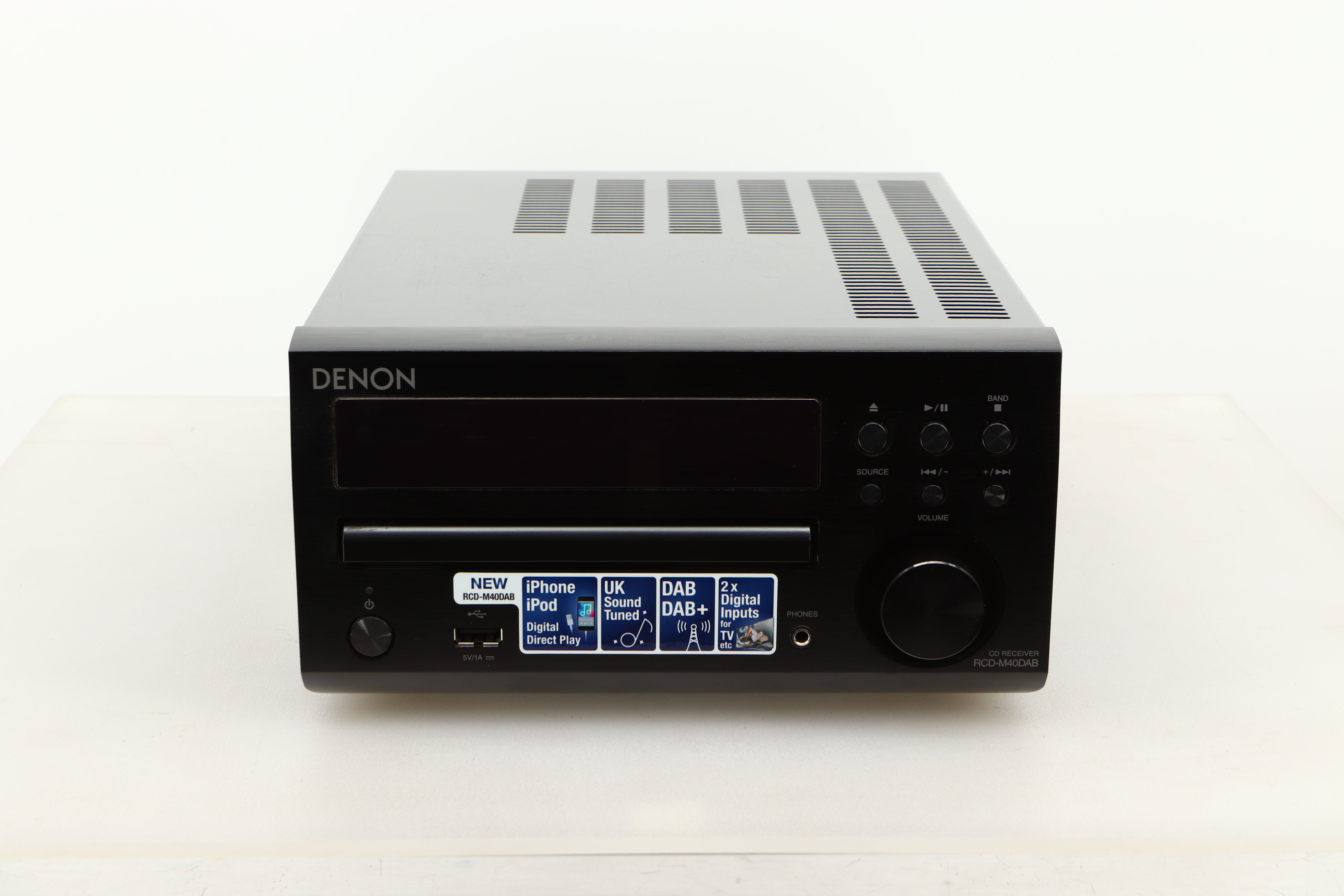 Denon RCD-M40DAB Mini System - Black / SC-M37 Speakers