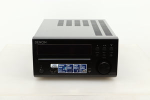 Front view of a used Denon RCD-M40DAB Mini System in Black finish 