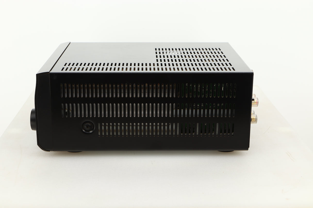 Side view of a used Denon RCD-M40DAB Mini System in Black finish 