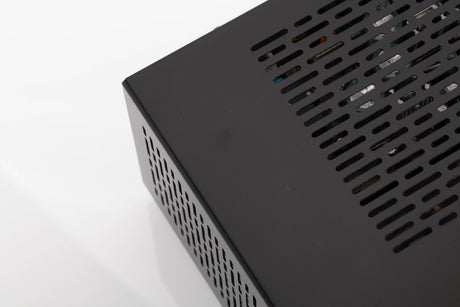 Close up view of a used Denon RCD M41DAB Music System in Black