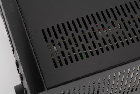 Close up view of a used Denon RCD M41DAB Music System in Black