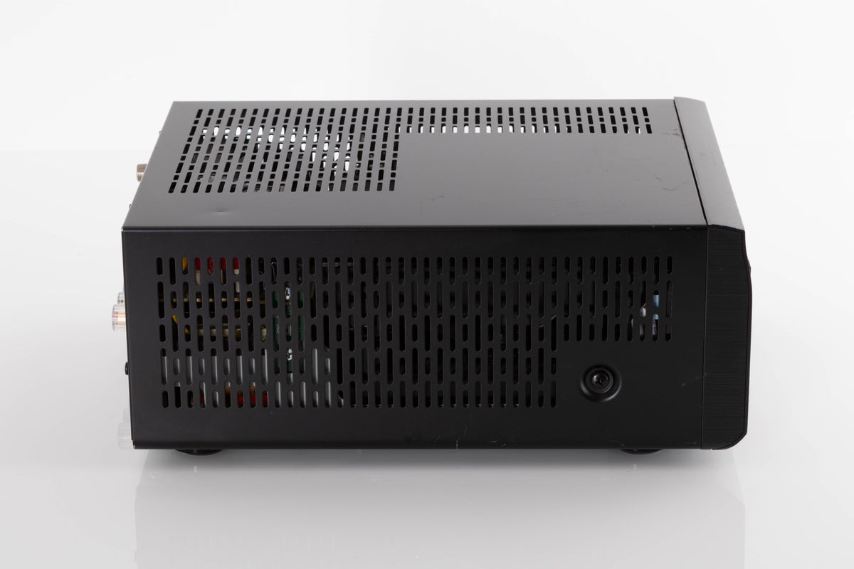 Side view of a used Denon RCD M41DAB Music System in Black