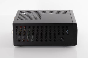 Side view of a used Denon RCD M41DAB Music System in Black