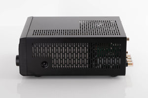 Side view of a used Denon RCD M41DAB Music System in Black