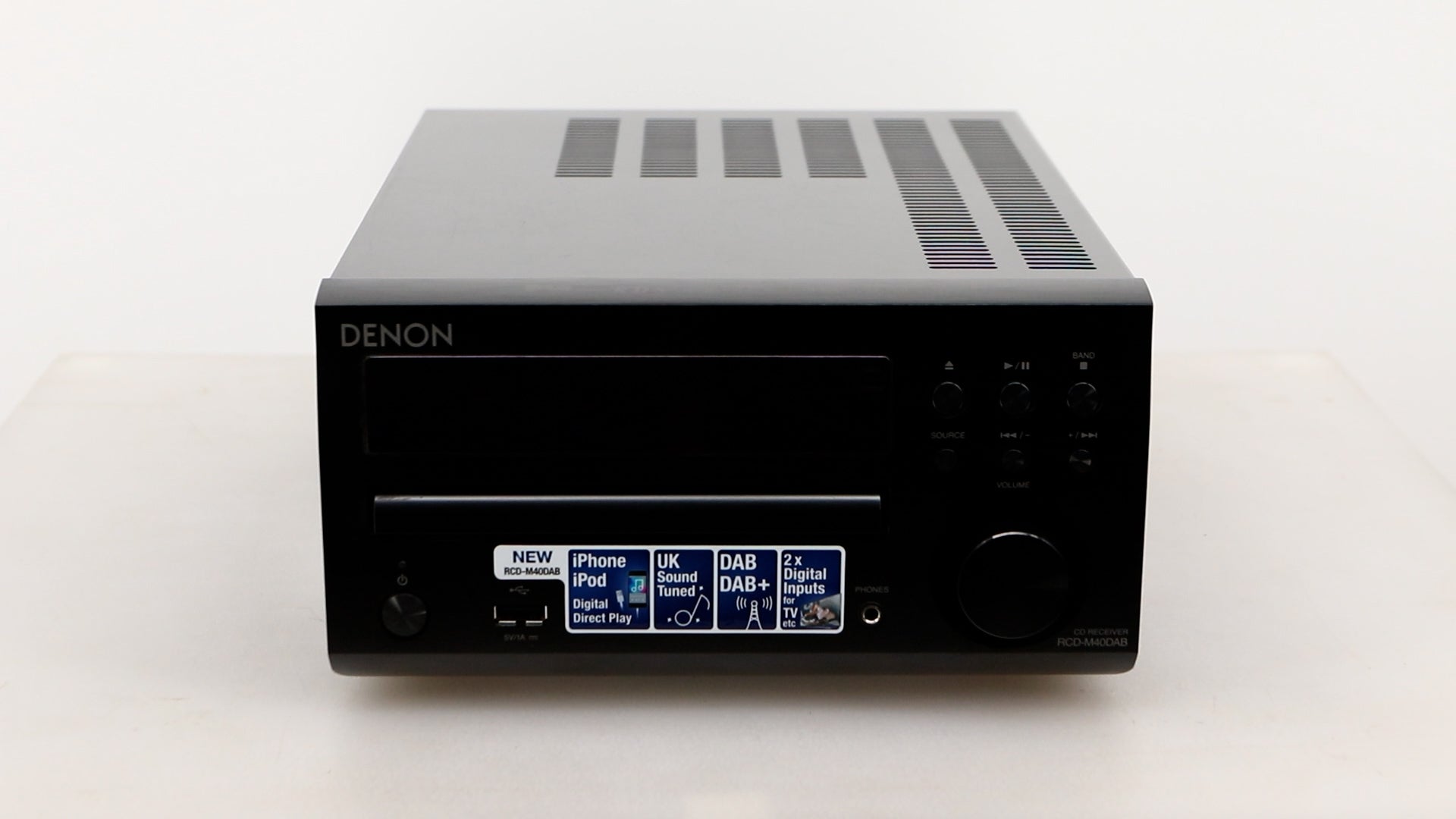Denon RCD-M40DAB Mini System - Black / SC-M37 Speakers