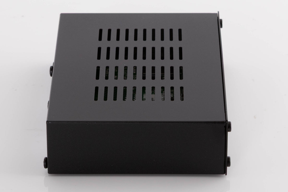 Left side view of a used Denon SPK618 HDMI Adaptor in a Black finish