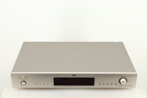 Top of a used Denon TU-1800 DAB/FM Tuner in a silver finish