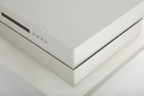 Front right corner view of a Densen 275 Pre Amplifier with 2NRG PSU