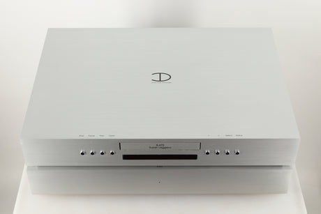 Top view of a used Densen B-475 CD Player in Albino finish