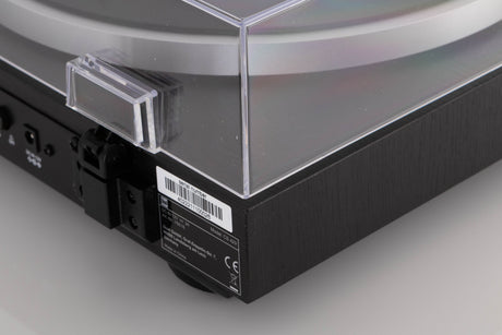 Rear right corner view of a used Dual CS 429 Fully Automatic Turntable in Black finish