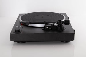 Side view of a used Dual CS 429 Fully Automatic Turntable in Black finish