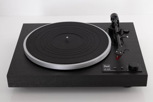 Top view of a used Dual CS 429 Fully Automatic Turntable in Black finish
