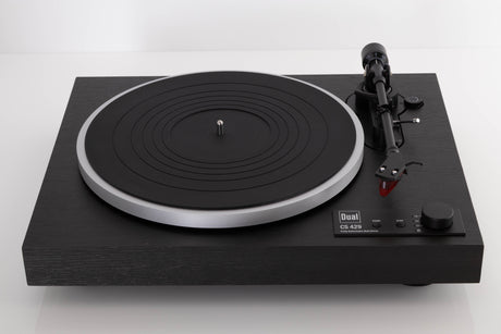 Top view of a used Dual CS 429 Fully Automatic Turntable in Black finish