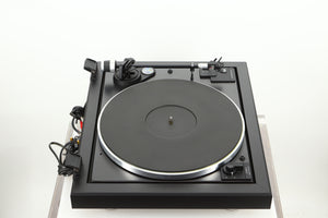 Left side view of a used Dual CS 505-4 Turntable in a black finish