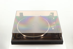 Top view of a used Dual CS 505-4 Turntable in a black finish