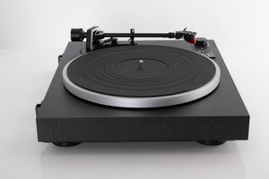 Side view of a used Dual CS 529 Fully Automatic Bluetooth Turntable in Black finish