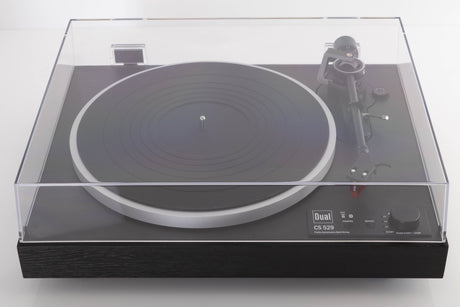Top view of a used Dual CS 529 Fully Automatic Bluetooth Turntable in Black finish