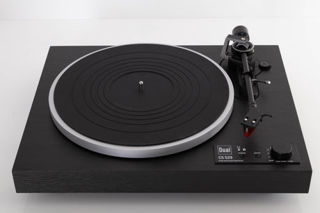 Top view of a used Dual CS 529 Fully Automatic Bluetooth Turntable in Black finish